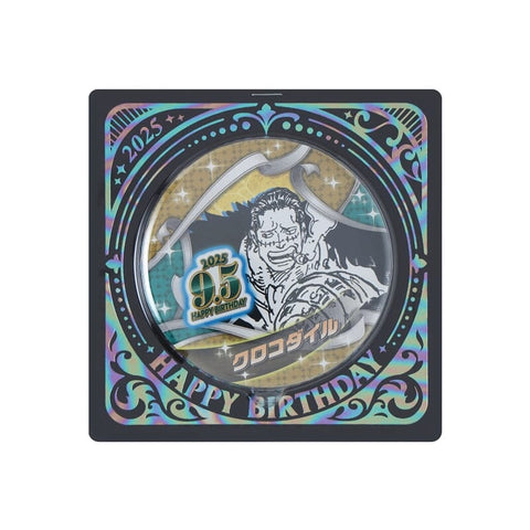 Crocodile Birthday Tin Badge - ONE PIECE - Authentic Japanese Shueisha/Viz Media Pin 