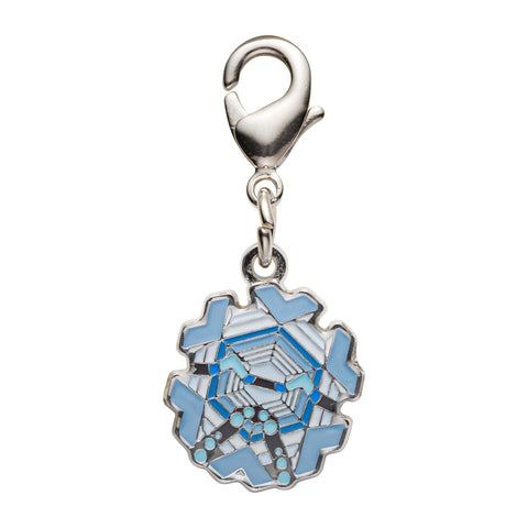 Cryogonal - National Pokédex Metal Charm Keychain #594 - Authentic Japanese Pokémon Center Keychain 