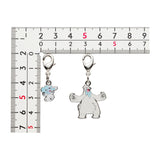 Cubchoo, Beartic - National Pokédex Metal Charm Keychain #613, #614 - Authentic Japanese Pokémon Center Keychain 