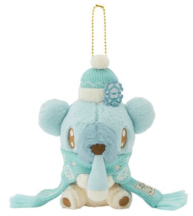 Cubchoo Mascot Plush Keychain - Pokémon Heartwarming Christmas - Authentic Japanese Pokémon Center Mascot Plush Keychain 