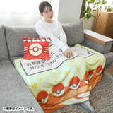 Cushion / Blanket Naptime Set "Everyone is feeling better now!" - Authentic Japanese Pokémon Center Blanket (synthetic) 