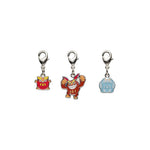 Darumaka, Darmanitan - National Pokédex Metal Charm Keychain #554, #555 - Authentic Japanese Pokémon Center Keychain 