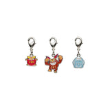 Darumaka, Darmanitan - National Pokédex Metal Charm Keychain #554, #555 - Authentic Japanese Pokémon Center Keychain 