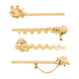 Dedenne, Bellibolt, Helioptile & Joltik Hair Clip Set "Give Me Electricity!" - Authentic Japanese Pokémon Center Hair Accessory 
