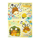 Dedenne & Joltik Wall Sticker 4-Piece Set "Give Me Electricity!" - Authentic Japanese Pokémon Center Sticker 