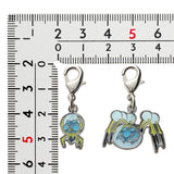 Dewpider, Araquanid - National Pokédex Metal Charm Keychain #751, #752 - Authentic Japanese Pokémon Center Keychain 