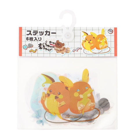 Die Cut Sticker (Set of 6) Nitamono Doushi (Look Alike) Pokémon! - Authentic Japanese Pokémon Center Sticker 