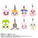 Digimon Minimini Chibi Plush Mascot - Digimon Adventure (8Pcs/BOX) - Authentic Japanese Bandai Namco Mascot Plush Keychain 