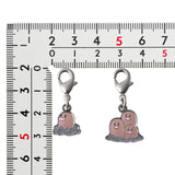 Diglett, Dugtrio - National Pokédex Metal Charm Keychain #050, #051 - Authentic Japanese Pokémon Center Keychain 