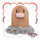 Diglett Plush Pokémon fit - Authentic Japanese Pokémon Center Plush 