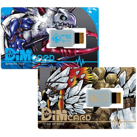 Dim Card Set vol.02 INFINITE TIDE＆TITAN OF DUST - Digimon - Authentic Japanese Bandai Namco Small plastic toy 