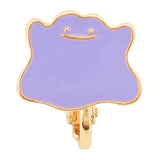 Ditto Clip-on Earrings (52) - Pokémon accessory - Authentic Japanese Pokémon Center Earrings 
