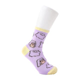 Ditto Middle Socks with Ears (23-25cm) Ten Poké Ten Colors - Authentic Japanese Pokémon Center Socks (synthetic) 