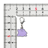 Ditto - National Pokédex Metal Charm Keychain #132 - Authentic Japanese Pokémon Center Keychain 