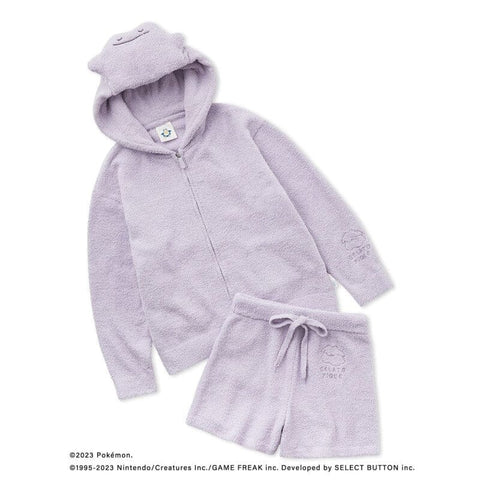 Ditto Parka & Shorts Set Baby Moco - GELATO PIQUE meets Pokémon Sleep - Authentic Japanese gelato pique Sweater (cotton) 