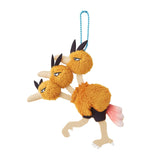 Dodrio Mascot Plush Badge Soaring Dreams - Authentic Japanese Pokémon Center Mascot Plush Keychain 
