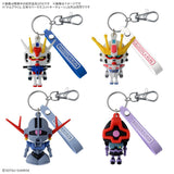 Dompla-kun 3D Rubber Mascot Keychain - Mobile Suit Gundam - Authentic Japanese Bandai Namco Keychain 