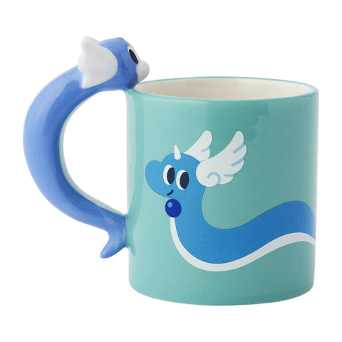 Dratini Twined Mug Cup POKÉMON NYORO NYORO FRIENDS - Authentic Japanese Pokémon Center Mug (ceramic) 
