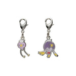 Drifloon, Drifblim - National Pokédex Metal Charm Keychain #425, #426 - Authentic Japanese Pokémon Center Keychain 