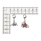 Drilbur, Excadrill - National Pokédex Metal Charm Keychain #529, #530 - Authentic Japanese Pokémon Center Keychain 