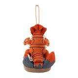 Drought Groudon Mascot Plush With Field OTENKI TEAM - Authentic Japanese Pokémon Center Mascot Plush Keychain 