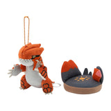 Drought Groudon Mascot Plush With Field OTENKI TEAM - Authentic Japanese Pokémon Center Mascot Plush Keychain 