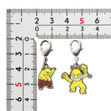 Drowzee, Hypno - National Pokédex Metal Charm Keychain #096, #097 - Authentic Japanese Pokémon Center Keychain 