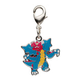Druddigon - National Pokédex Metal Charm Keychain #621 - Authentic Japanese Pokémon Center Keychain 