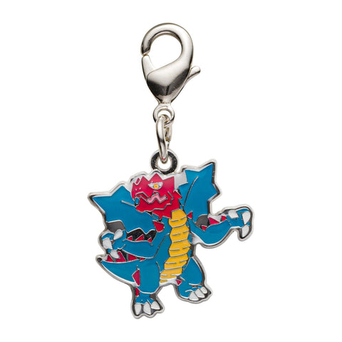 Druddigon - National Pokédex Metal Charm Keychain #621 - Authentic Japanese Pokémon Center Keychain 