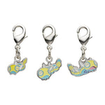 Dunsparce, Dudunsparce - National Pokédex Metal Charm Keychain #206, #982 - Authentic Japanese Pokémon Center Keychain 