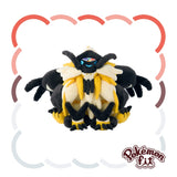Dusk Mane Necrozma Plush Pokémon fit - Authentic Japanese Pokémon Center Plush 