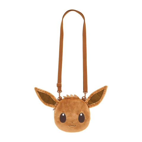 Eevee Face Pochette Bag Eevee Collection - Authentic Japanese Pokémon Center Pouch Bag 