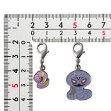 Ekans, Arbok - National Pokédex Metal Charm Keychain #023, #024 - Authentic Japanese Pokémon Center Keychain 