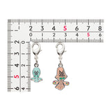 Elgyem, Beheeyem - National Pokédex Metal Charm Keychain #605, #606 - Authentic Japanese Pokémon Center Keychain 