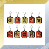 Embroidery Game Dot - Pokémon Gold and Silver 25th Anniversary (10Pcs/BOX) - Authentic Japanese Pokémon Center Keychain 