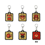 Embroidery Game Dot - Pokémon Gold and Silver 25th Anniversary (10Pcs/BOX) - Authentic Japanese Pokémon Center Keychain 