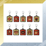 Embroidery Game Dot - Pokémon Gold and Silver 25th Anniversary (1Pcs/Random) - Authentic Japanese Pokémon Center Keychain 