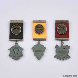 Eorzea Three Continents Medal Style Brooch Set - Final Fantasy XIV - Authentic Japanese Square Enix Pin 