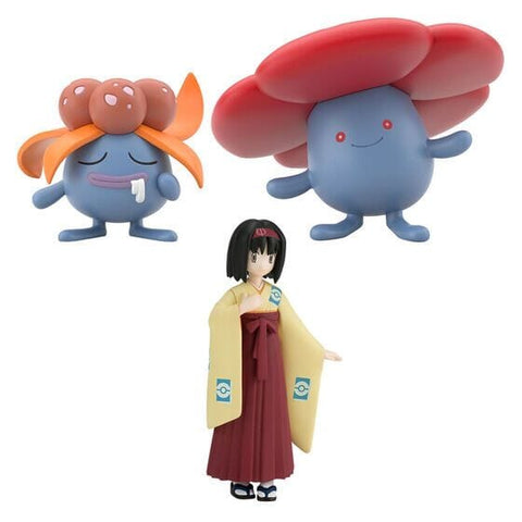 Erika & Gloom & Vileplume Figure Pokémon Scale World Kanto Region BANDAI - Authentic Japanese Bandai Namco Figure 
