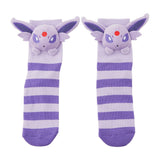 Espeon Middle Socks (25-29cm) With Mascot - Authentic Japanese Pokémon Center Socks (cotton) 