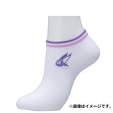 Espeon Short Socks with Line Detail EF (25–27cm) - Authentic Japanese Pokémon Center Socks (cotton) 
