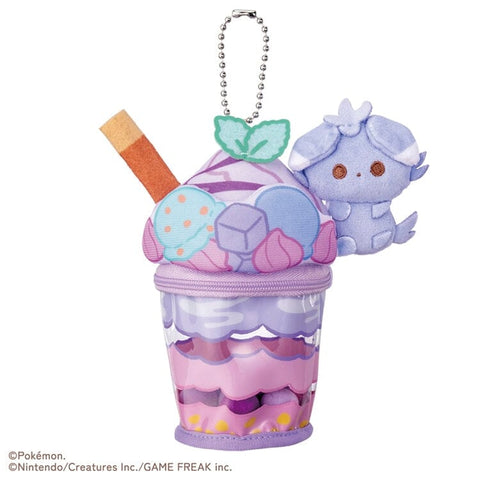 Espurr Blueberry Parfait Box With Plush Charm Poképeace (Pokémon Peaceful Place) - Authentic Japanese Takara Tomy Small plastic toy 