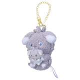 Espurr Mascot Plush With Self Lovey Ver. Poképeace (Pokémon Peaceful Place) - Authentic Japanese Takara Tomy Mascot Plush Keychain 