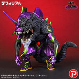 Evangelion Unit-01 DefoReal Figure Burning "G" Awakening Form Metallic Ver. - Godzilla x Evangelion - Authentic Japanese Bandai Namco Figure 