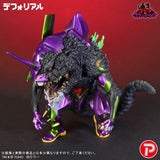 Evangelion Unit-01 DefoReal Figure Burning "G" Awakening Form Metallic Ver. - Godzilla x Evangelion - Authentic Japanese Bandai Namco Figure 