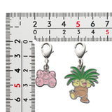 Exeggcute, Exeggutor - National Pokédex Metal Charm Keychain #102, #103 - Authentic Japanese Pokémon Center Keychain 