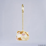 Fat Cat Stained Glass-style Keychain - Final Fantasy XIV - Authentic Japanese Square Enix Keychain 