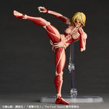 Female Titan Figure Revoltech Amazing Yamaguchi - Attack on Titan - Authentic Japanese KAIYODO Figure 