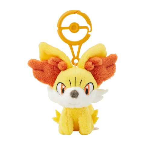 Fennekin Mascot Plush With Carabiner - Authentic Japanese Pokémon Center Mascot Plush Keychain 