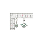 Ferroseed, Ferrothorn - National Pokédex Metal Charm Keychain #597, #598 - Authentic Japanese Pokémon Center Keychain 